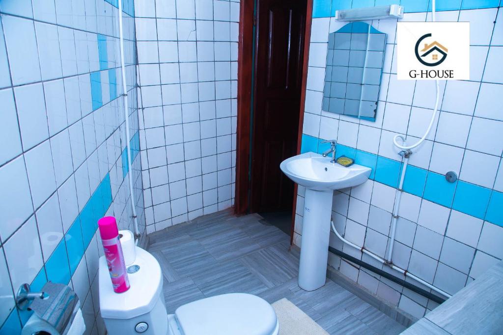 Koupelna v ubytování Studio G