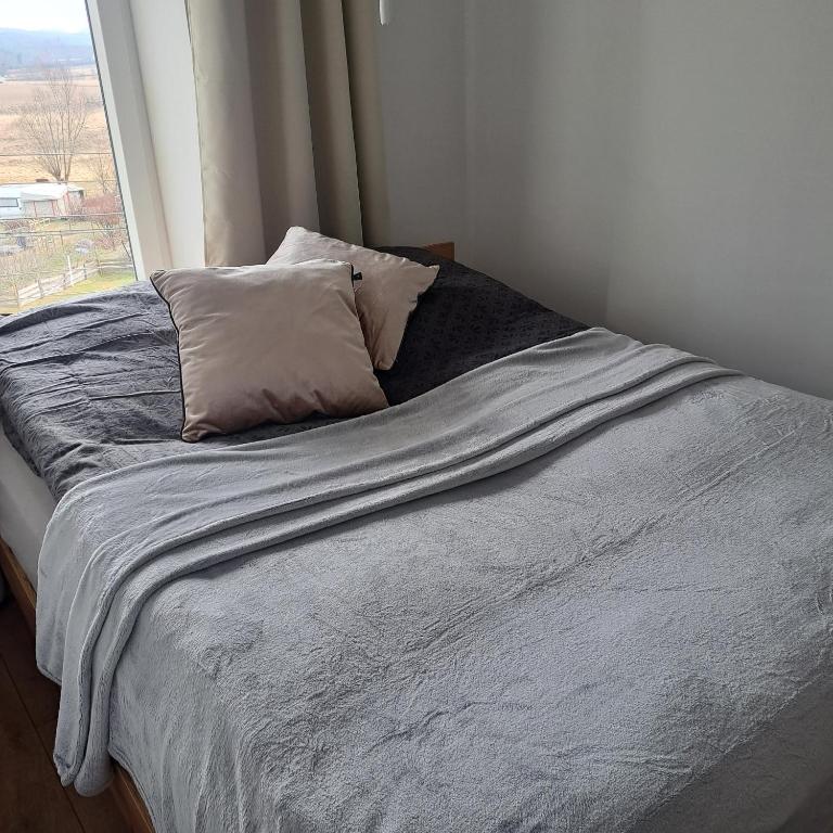 Postel nebo postele na pokoji v ubytování Apartament Gołębiewscy