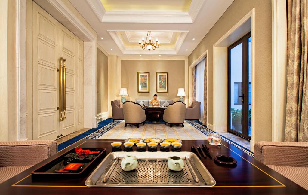 Posezení v ubytování Carp Islet Resort Fuzhou