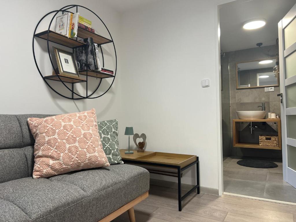 Posezení v ubytování Apartmán Hamerka