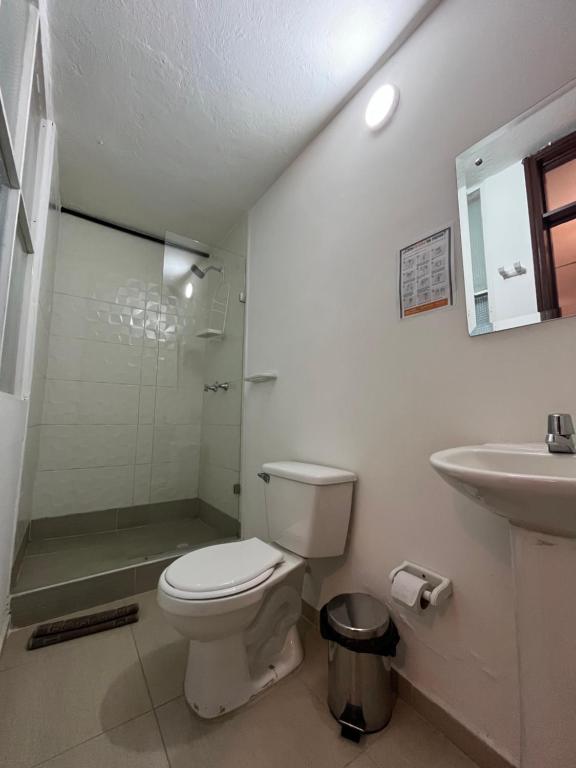 Koupelna v ubytování HOSTAL SEP7IMO ARTE