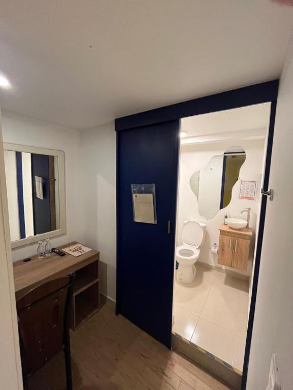Koupelna v ubytování HOSTAL SEP7IMO ARTE