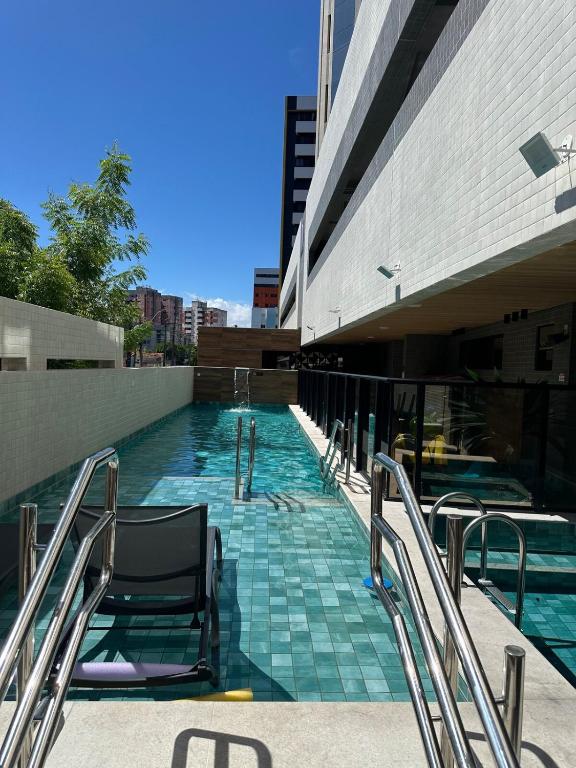Bazén v ubytování Apartamento à 80m da orla de Maceió nebo v jeho okolí