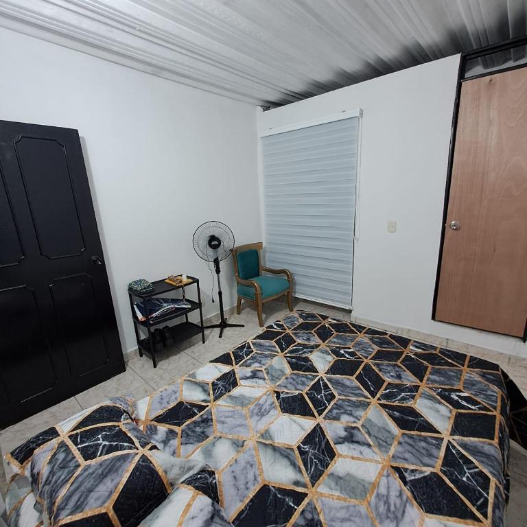 Postel nebo postele na pokoji v ubytování Apartamento Con Entrada independiente, 2 Habitaciones y 1 Baño