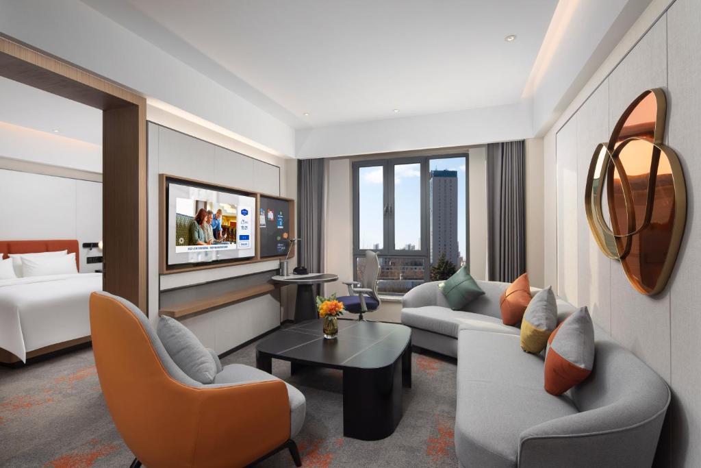 Posezení v ubytování Hampton by Hilton Baoding High-tech Zone