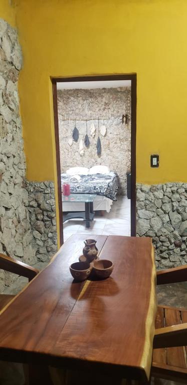 Posezení v ubytování Casa "Los Jarochos" sencilla