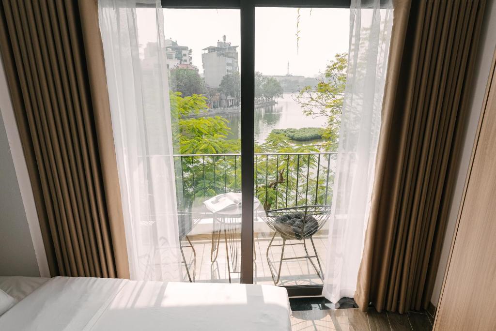 Balkón nebo terasa v ubytování An Nguyen Lakeside Residence