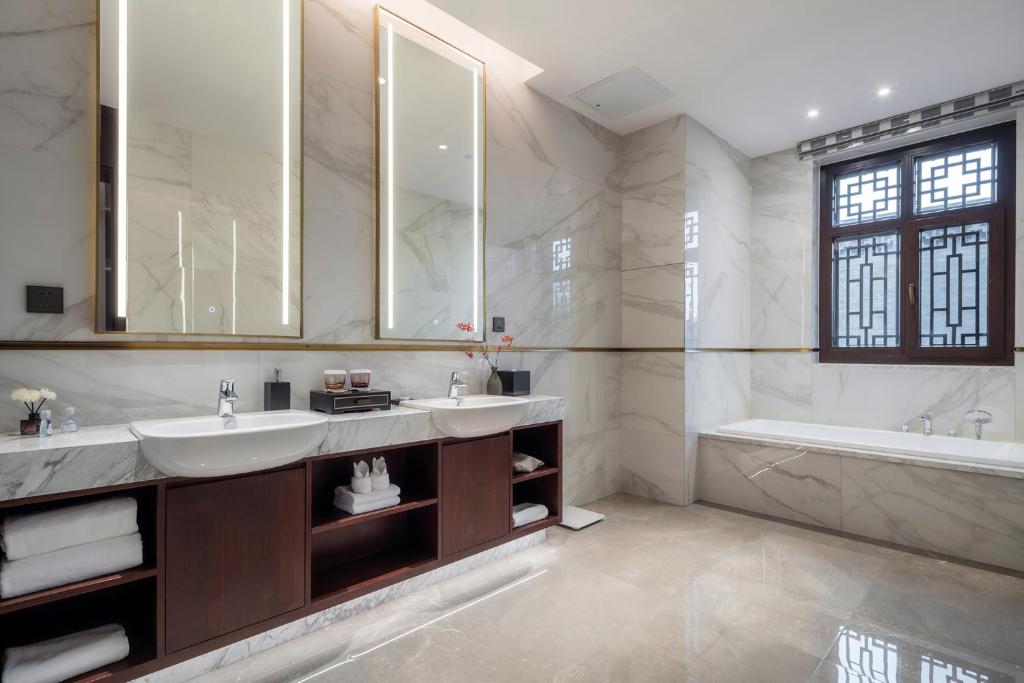 Koupelna v ubytování Xinghuacun Hotel