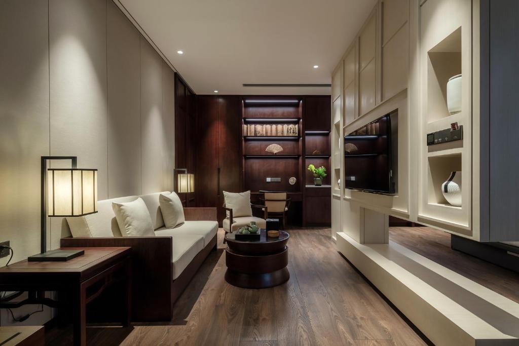 Posezení v ubytování Xinghuacun Hotel