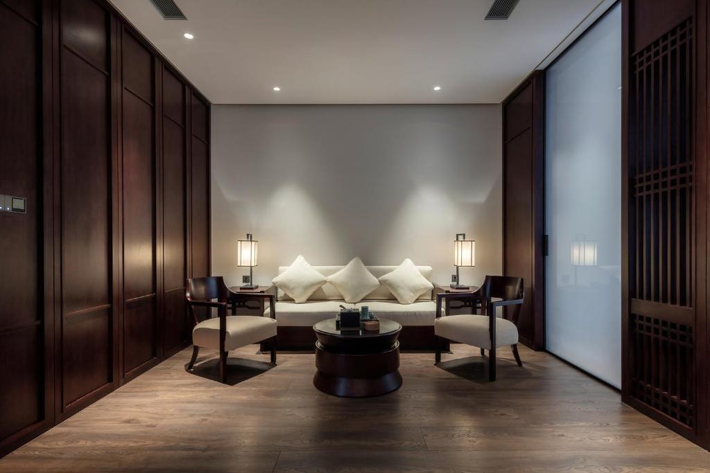 Posezení v ubytování Xinghuacun Hotel