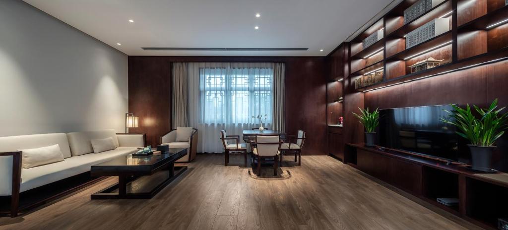 Posezení v ubytování Xinghuacun Hotel