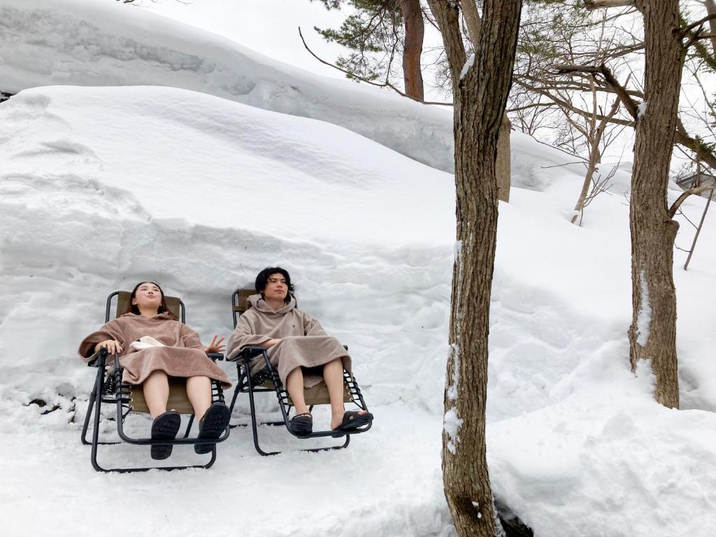 glampark Otaru Hanaemi Hokkaido v zimě