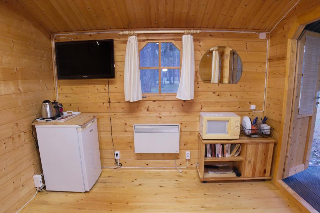 Kuchyň nebo kuchyňský kout v ubytování Mere
