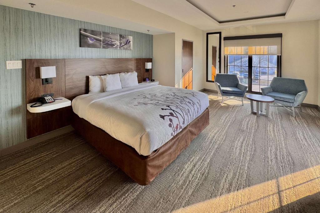 Postel nebo postele na pokoji v ubytování Sleep Inn Oakbrook Terrace - Chicago