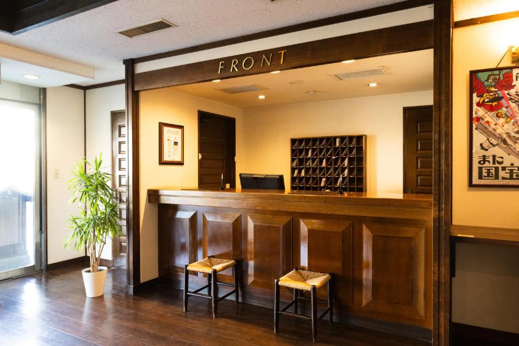 Posezení v ubytování Hotel Matsumoto Yorozuya