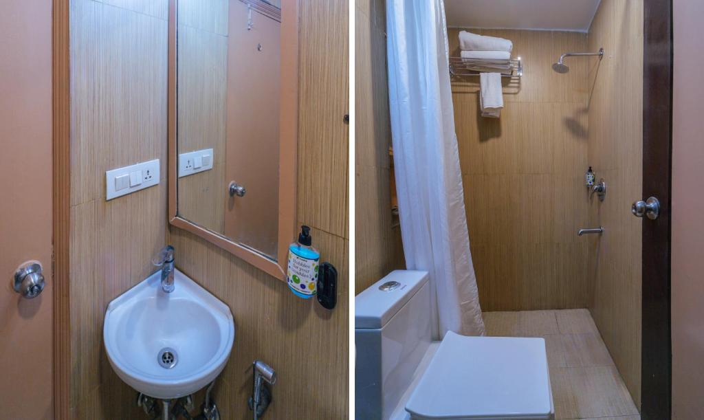 Koupelna v ubytování Treebo Ace Luxe
