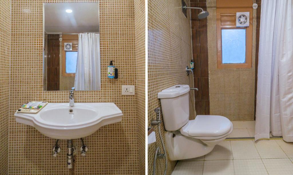 Koupelna v ubytování Treebo Ace Luxe