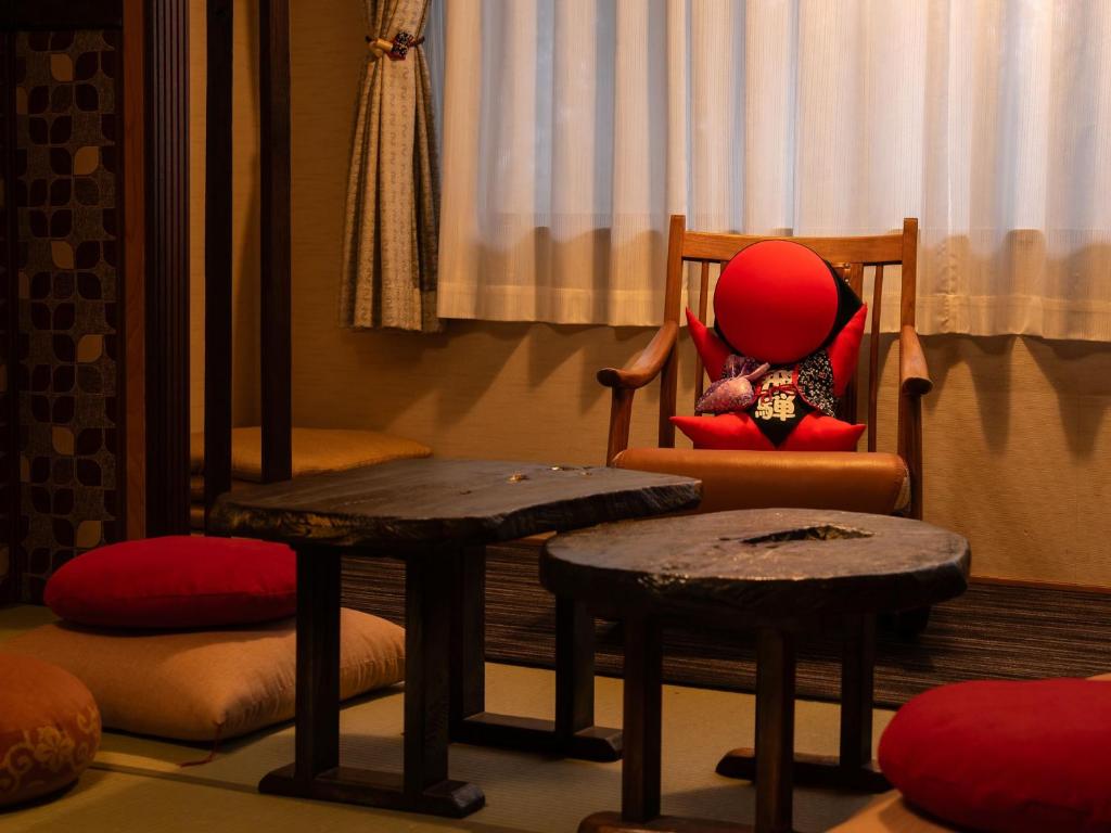 Posezení v ubytování Ryokan Gizan