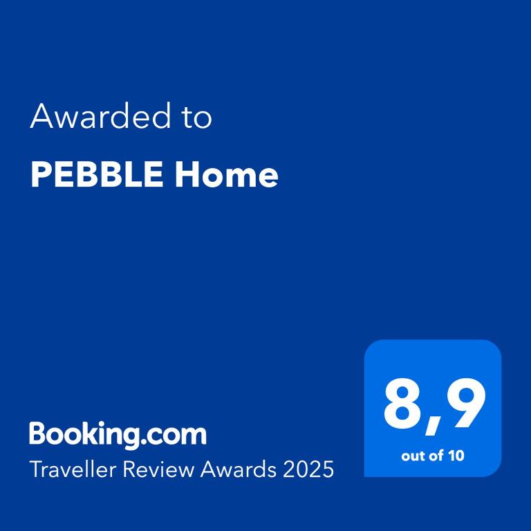 Certifikát, hodnocení, plakát nebo jiný dokument vystavený v ubytování PEBBLE Home