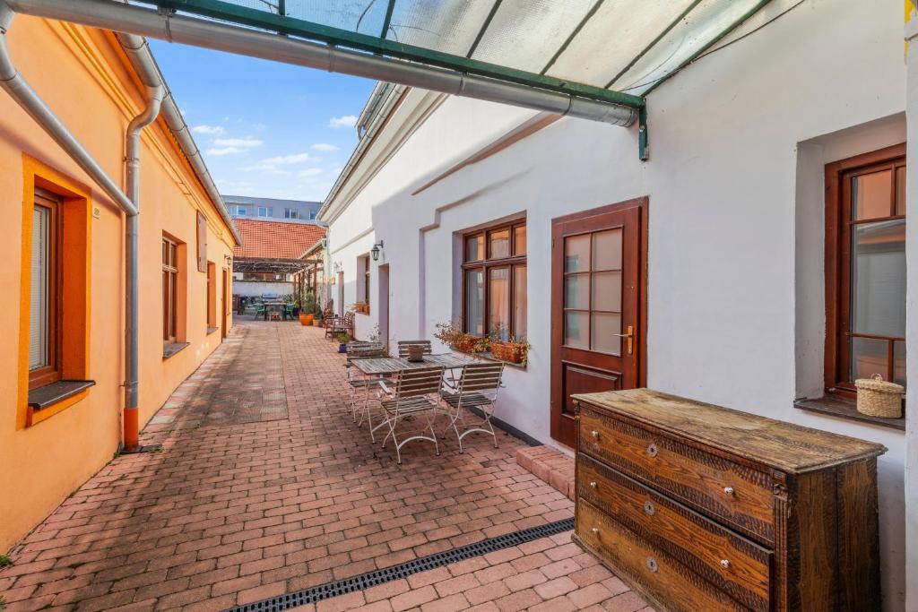 Balkón nebo terasa v ubytování Rustic Vineyard House