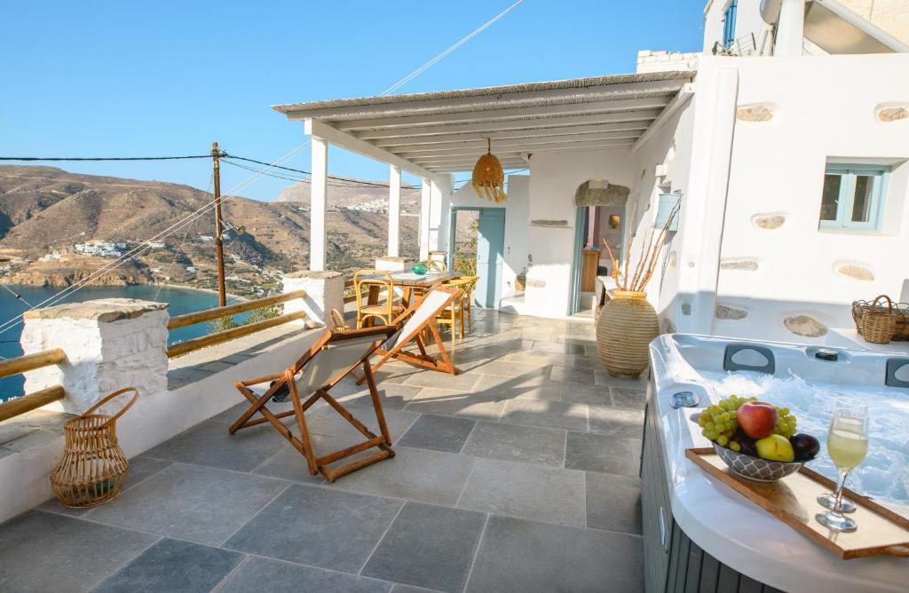 Balkon lub taras w obiekcie Idothea guest house