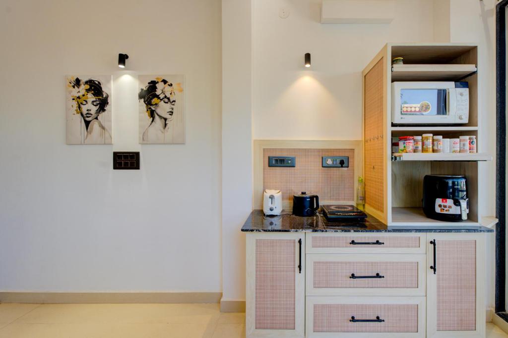 Kuchyň nebo kuchyňský kout v ubytování Amaltaash by Sandane Homes