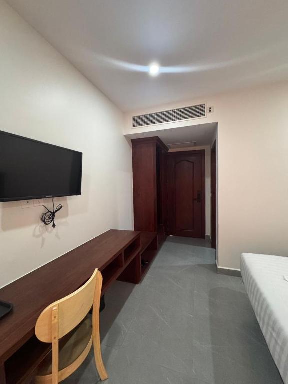 TV a/nebo společenská místnost v ubytování Angkor Channary Hotel
