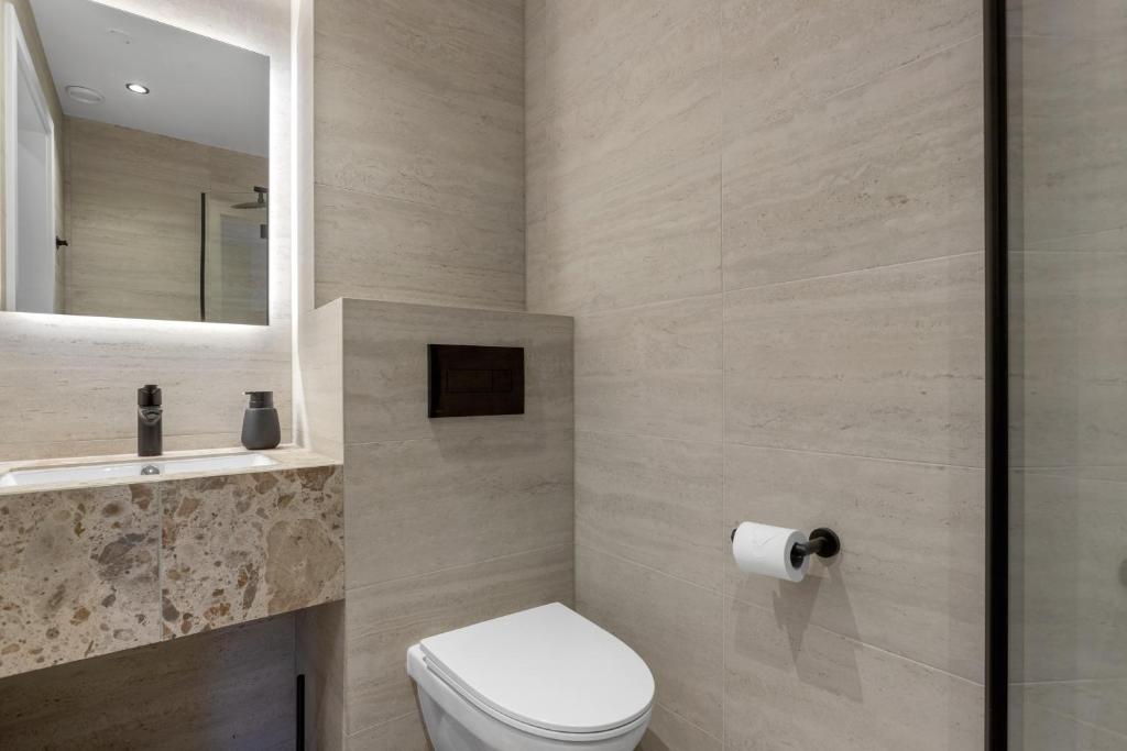 Koupelna v ubytování Alva Hotel Brautarholt