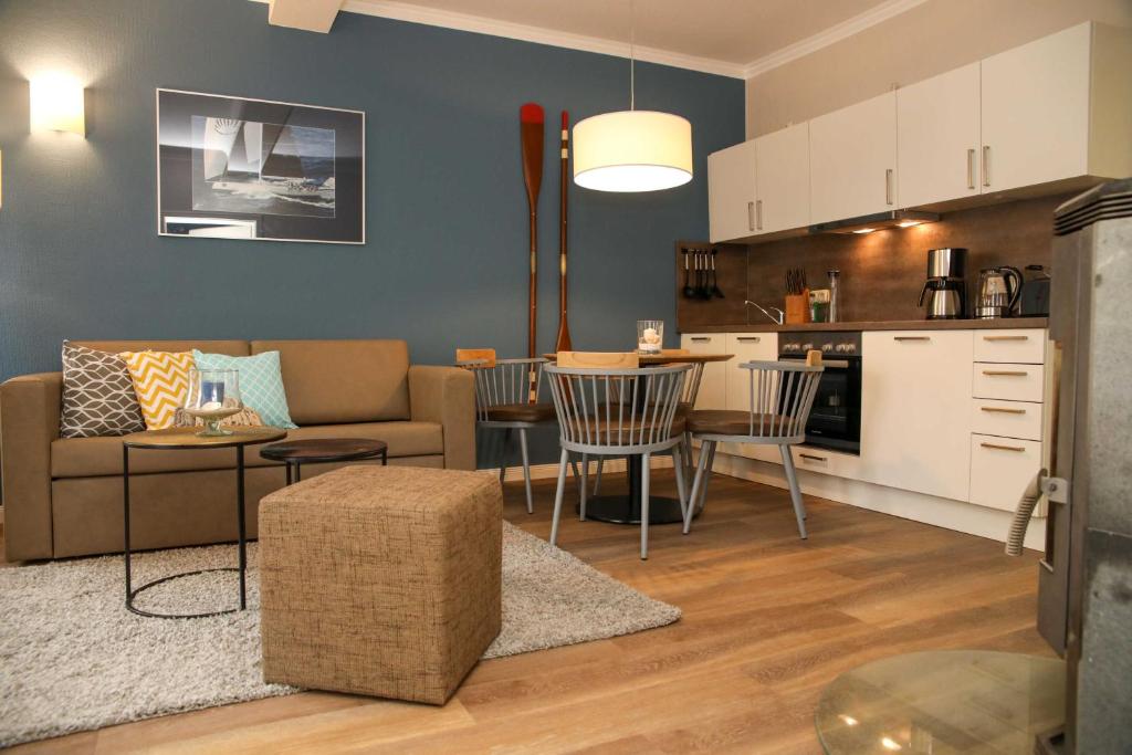 Η κουζίνα ή μικρή κουζίνα στο Ferienwohnungen "Burg Freienstein"