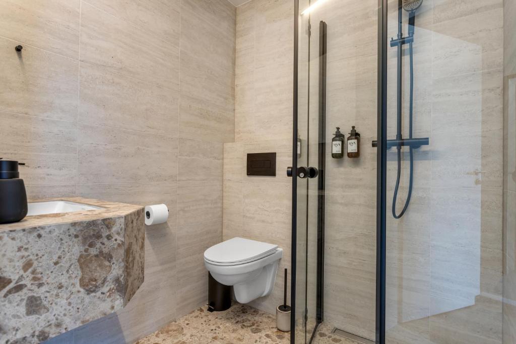 Koupelna v ubytování Alva Hotel Brautarholt