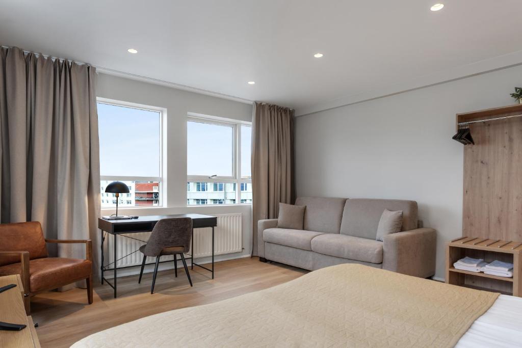 Posezení v ubytování Alva Hotel Brautarholt