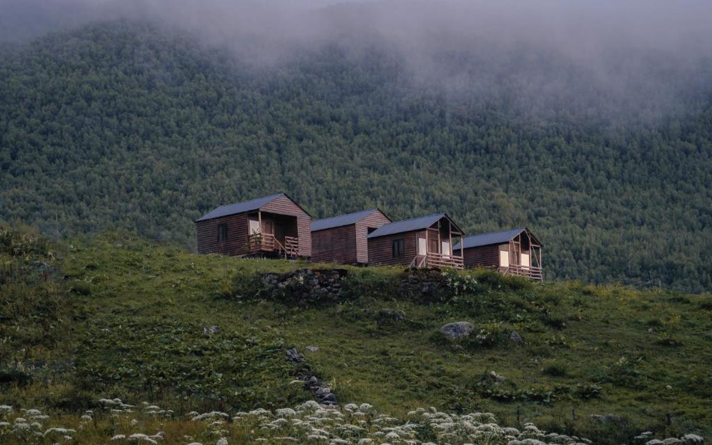 Paisaje cerca de este chalet de montaña