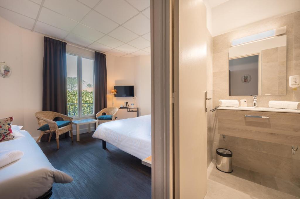 Postel nebo postele na pokoji v ubytování Hotel Select