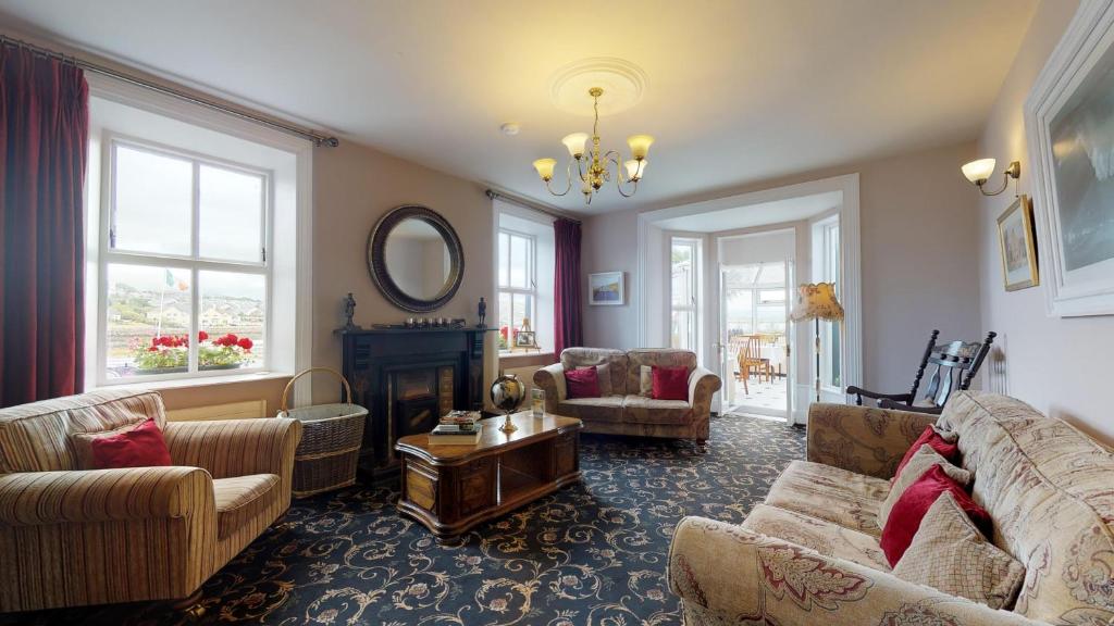 Posezení v ubytování Milltown House Dingle