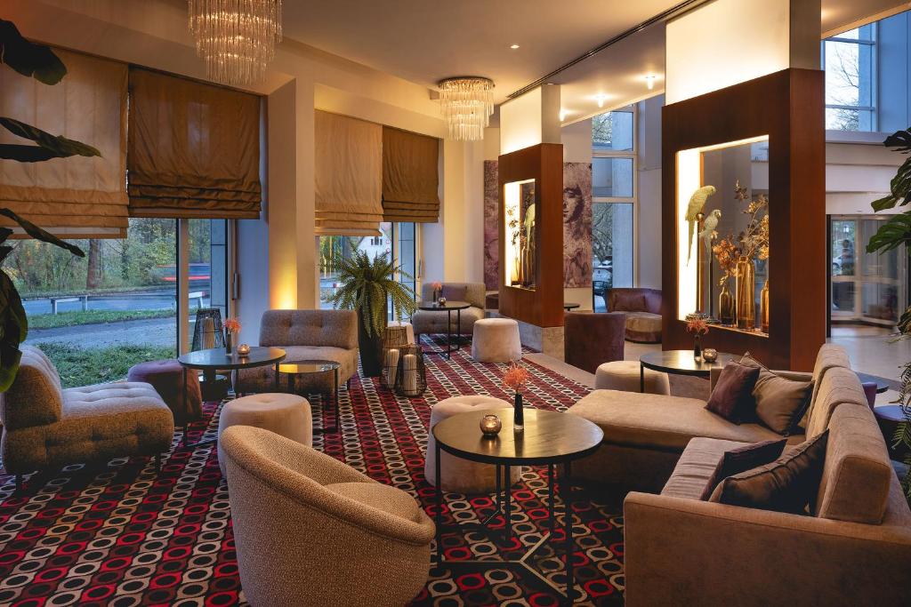 Istumisnurk majutusasutuses Leonardo Hotel Weimar