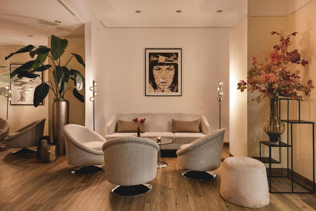 Istumisnurk majutusasutuses Leonardo Hotel Weimar