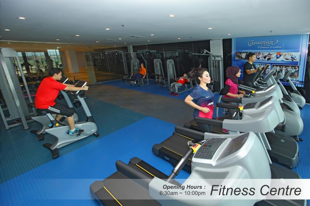 Fitness centrum a/nebo fitness zařízení v ubytování Casuarina@Meru