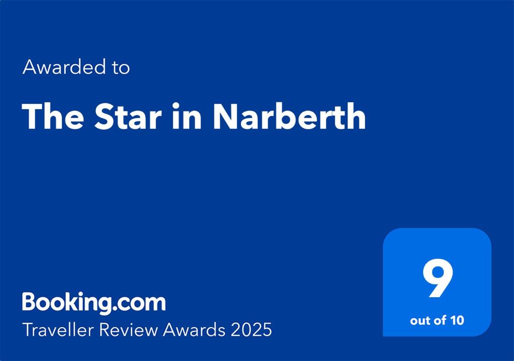 Certifikát, hodnocení, plakát nebo jiný dokument vystavený v ubytování The Star in Narberth