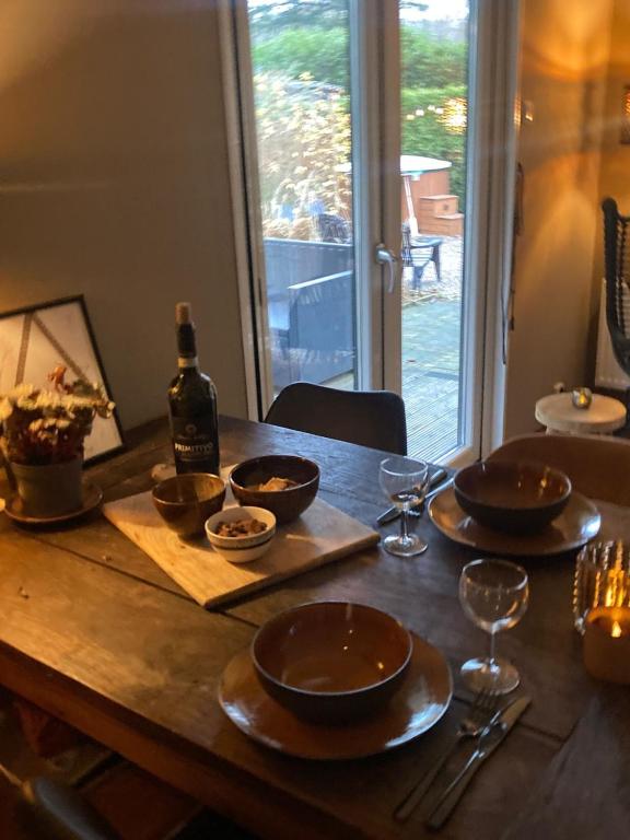 Joogid majutusasutuses 't Tjilpplekje, 4-persoons chalet met privé hottub