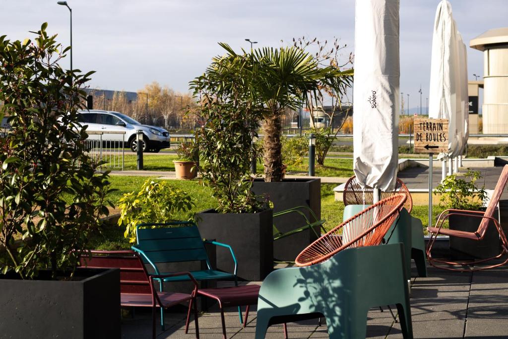 Zahrada ubytování ibis Gonesse Le Bourget