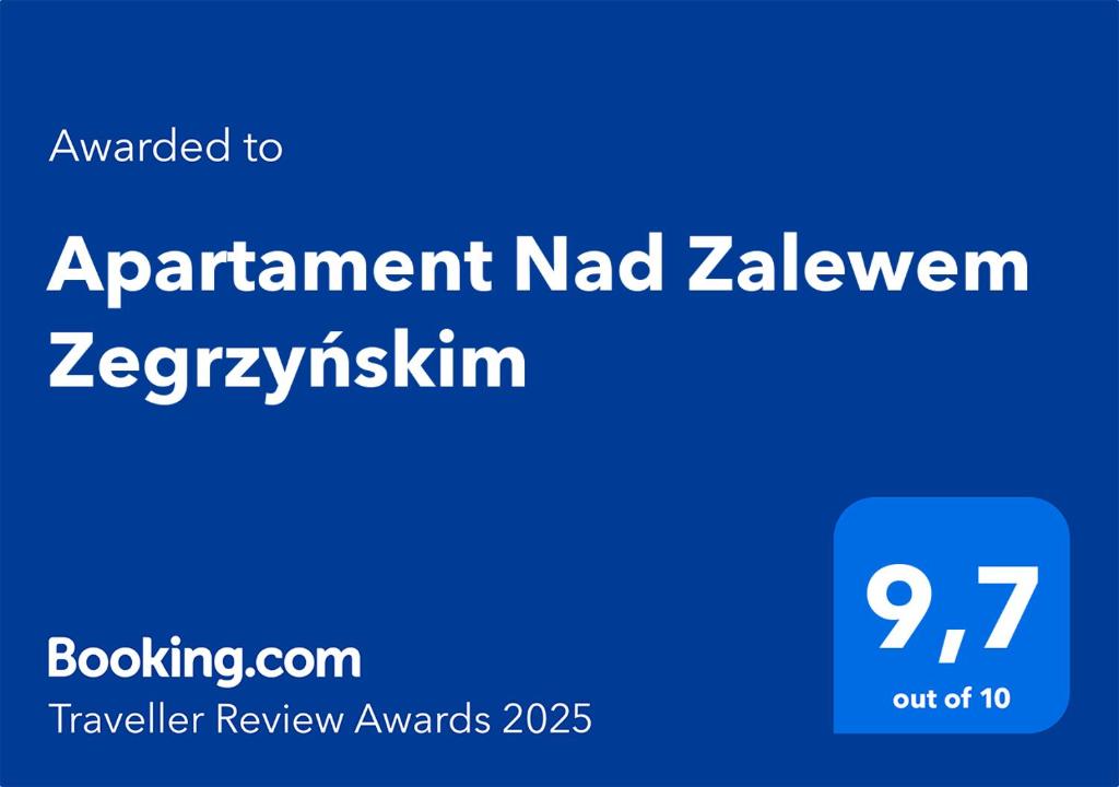 Certifikát, ocenenie alebo iný dokument vystavený v ubytovaní Apartament Nad Zalewem Zegrzyńskim