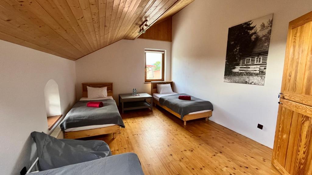 Postel nebo postele na pokoji v ubytování Feelmountains