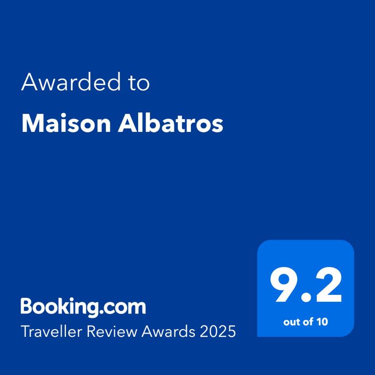 Certifikát, hodnocení, plakát nebo jiný dokument vystavený v ubytování Maison Albatros
