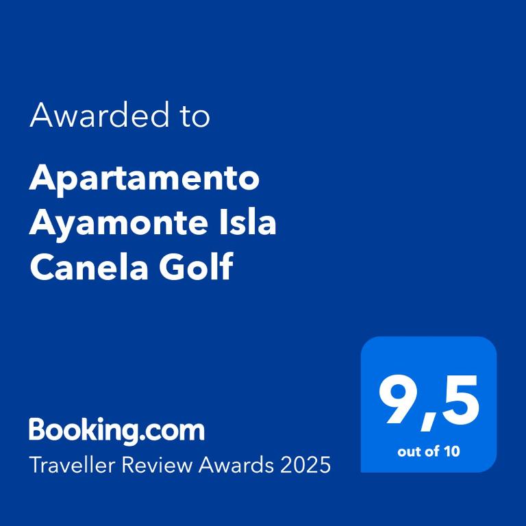 Certifikát, ocenenie alebo iný dokument vystavený v ubytovaní Apartamento Ayamonte Isla Canela Golf