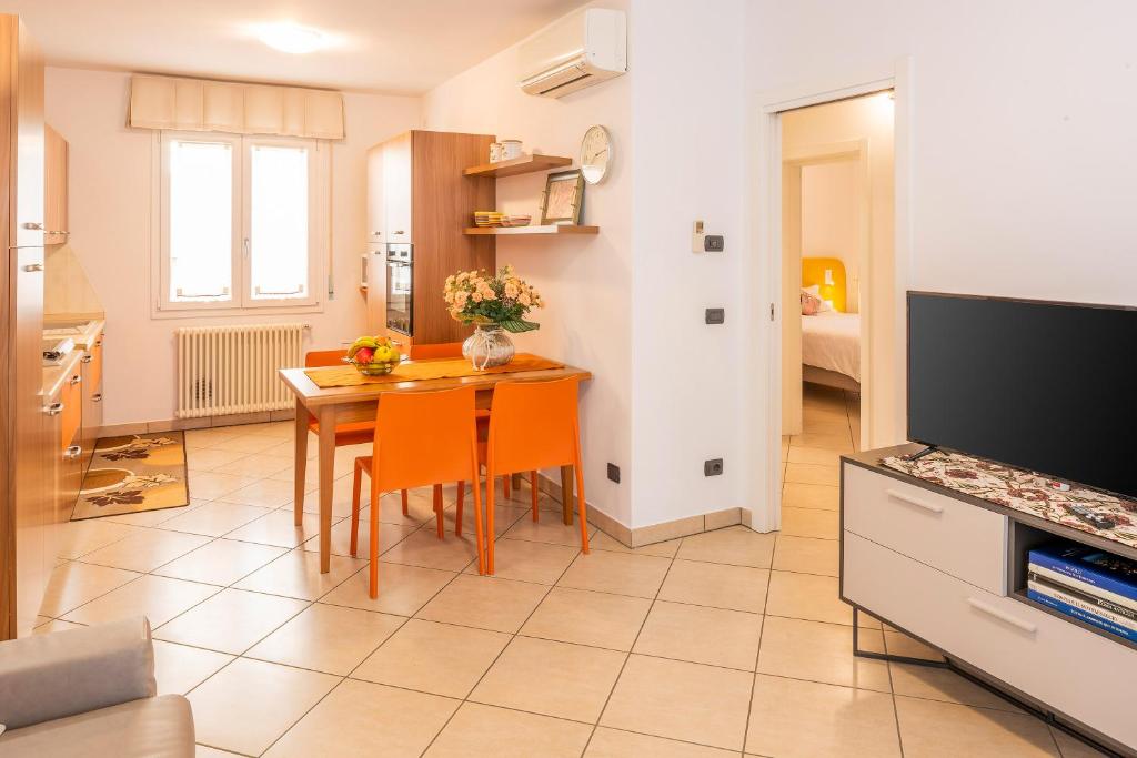 Kuchyň nebo kuchyňský kout v ubytování Hotel Taormina