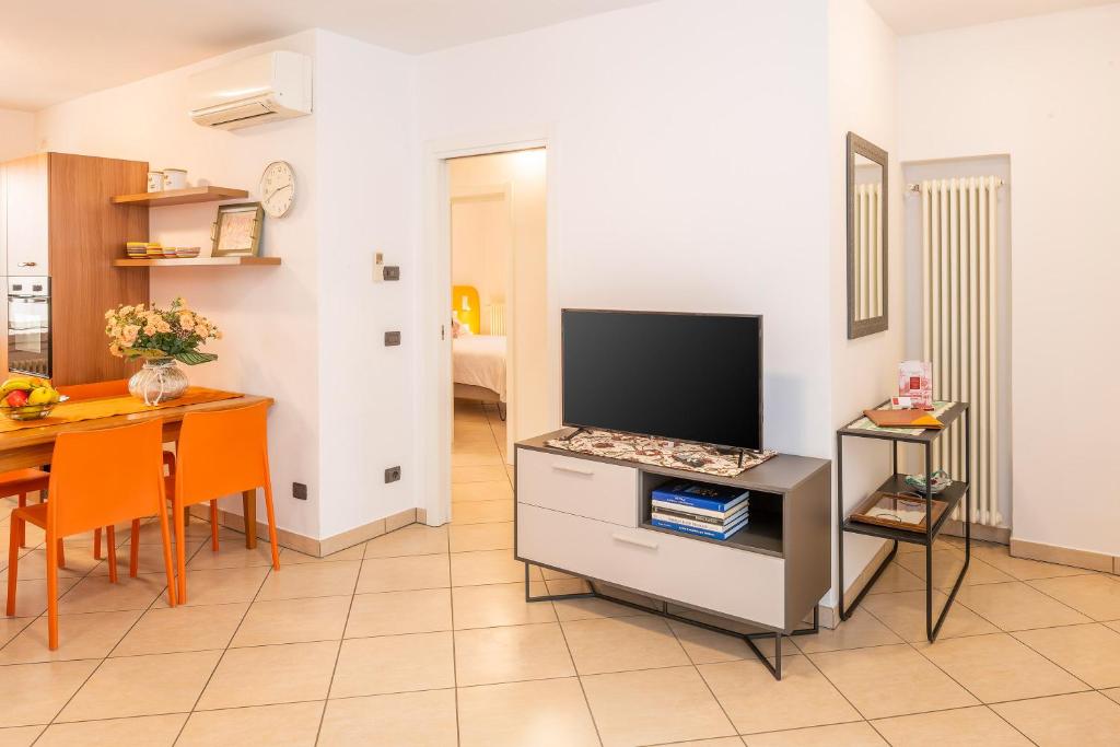 TV a/nebo společenská místnost v ubytování Hotel Taormina