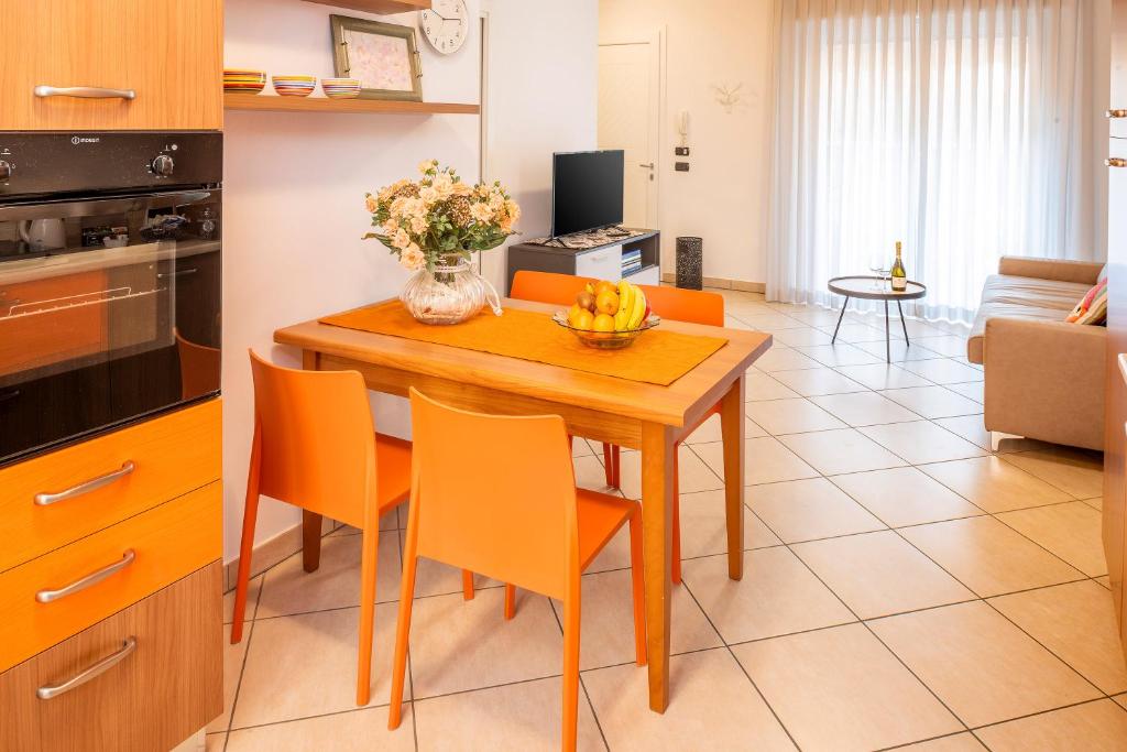 Kuchyň nebo kuchyňský kout v ubytování Hotel Taormina