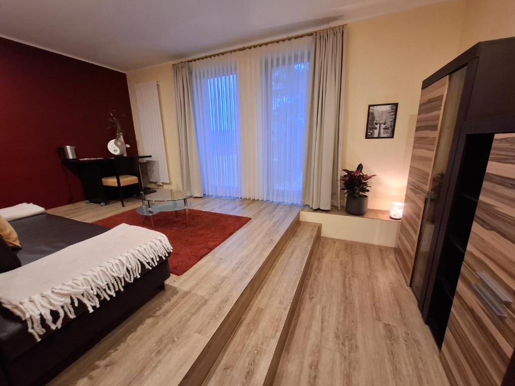 Postel nebo postele na pokoji v ubytování Haus Astenberg
