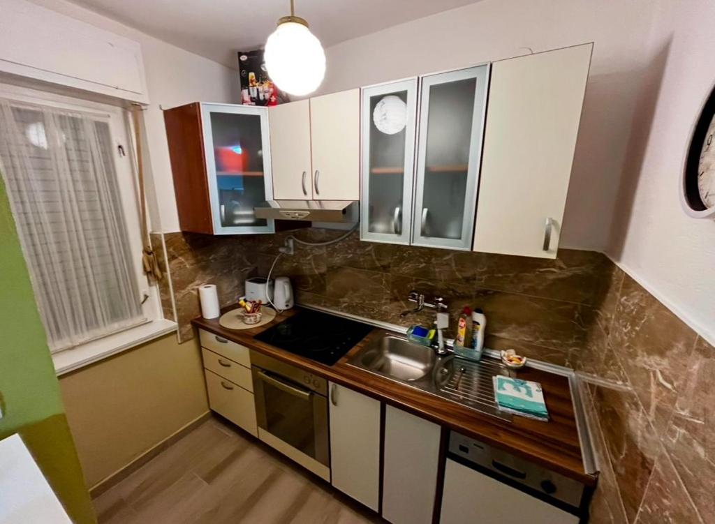 Kuchyň nebo kuchyňský kout v ubytování StudioApartman-DANICA