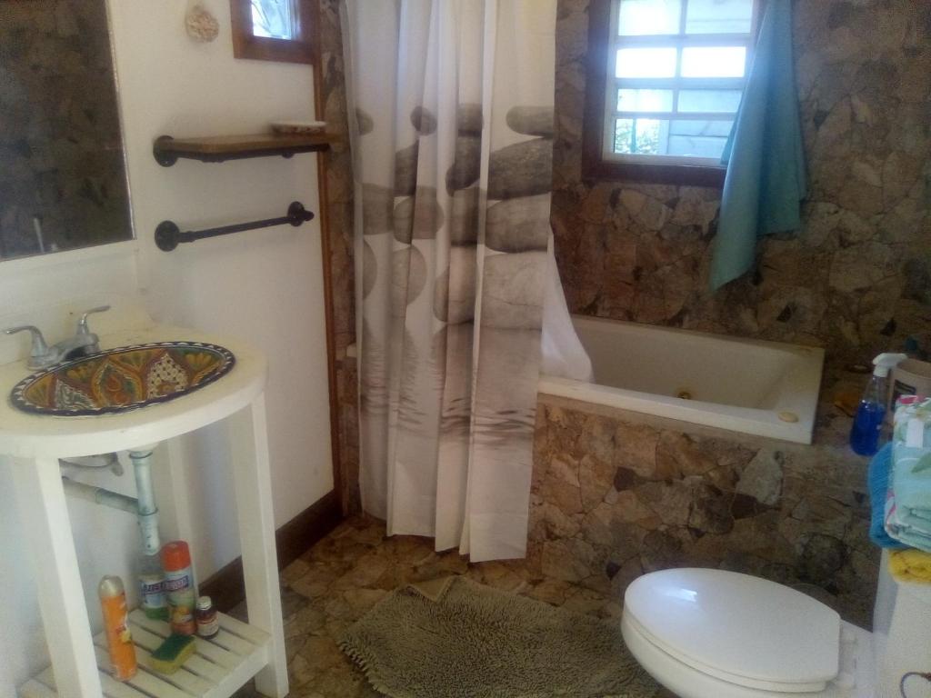 Koupelna v ubytování casa de huéspedes selvatica